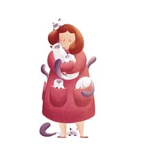 Loca de los gatos. Un proyecto de Ilustración tradicional e Ilustración digital de Irene Bofill García - 16.07.2018