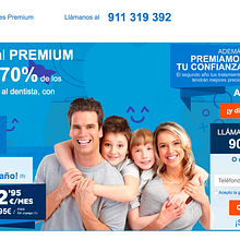 Landin page para "Sanitas" - Sanitas Dental PREMIUM - Responsive design. Un proyecto de Desarrollo Web y Diseño Web de Esther Martínez Recuero - 17.07.2018