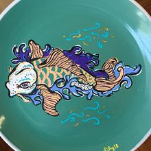 Ilustración en loza. Arts, Crafts, Product Design, Traditional illustration, and Painting project by Lily Portius Yáñez - 07.18.2018