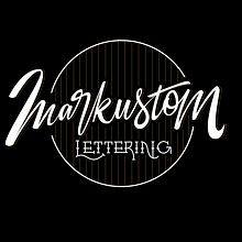 Markustom Lettering Brand. Un progetto di Br, ing, Br, identit, Design, Design di loghi, Graphic design, Lettering e Naming di Markus Riambau - 18.07.2018