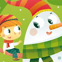 Merry Christmas. Ilustración infantil. Un proyecto de Ilustración tradicional de Laura García Mañas - 19.07.2018