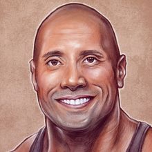 Dwayne "The Rock" Johnson. Pencil Drawing, Traditional illustration, and Digital Illustration project by Alessandra Stanga - 07.20.2018