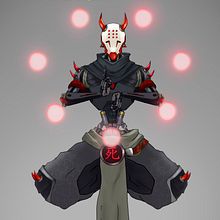 Zenyatta Oni FanMade. Un progetto di Character design di gerva perez - 20.07.2018