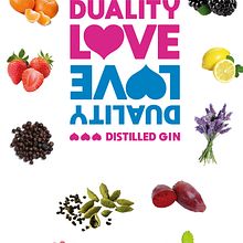 Duality LOVE Distilled Gin. Un proyecto de Diseño gráfico de Richard A. Diaz Jimenez - 10.07.2018