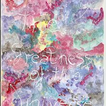 Mi Galaxia. Fine Arts, Lettering, and Watercolor Painting project by MJose Fernandez Megias - 07.22.2018