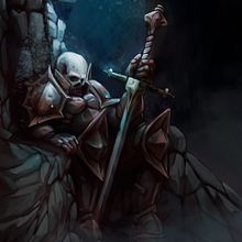 Rusted knigth. Concept Art, Drawing, Art Direction, Character Design, Traditional illustration, and Digital Illustration project by Rubén Pérez - 07.23.2018