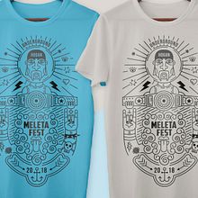 Ilustración para el Meleta Fest ( rock music festival ). Graphic Design, Traditional illustration, and Vector Illustration project by Pistacho Studio - 07.24.2018