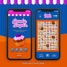 Candy Sugar. Projekt z dziedziny Programowanie, Projektowanie interakt, wne, Trad, c, jna ilustracja, UX / UI, Projektowanie gier komputerow i ch użytkownika Sergio Arteaga - 20.11.2017
