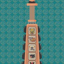 Macuahuitl. Vector Illustration project by Eduardo Camaz - 04.26.2018