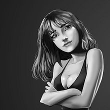 Black dressssss. Un progetto di Illustrazione digitale di Josep Giró - 26.07.2018