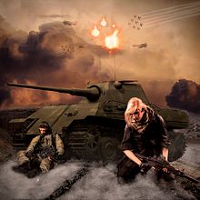 War Never Is Good....Until You Play Call of Duty. Graphic Design, Digital Illustration, and Photo Retouching project by Carlos Rosas - 07.15.2018