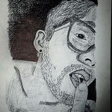 Mi Proyecto del curso: Ilustración realista con bolígrafos de colores. Un proyecto de Dibujo, Dibujo de Retrato y Dibujo realista de Pablo Berrezueta - 27.07.2018