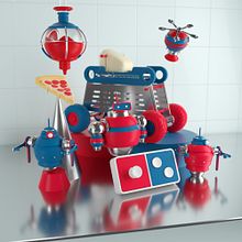 PIZZA Y JUEGA. Un progetto di Animazione, Animazione 3D, Direzione artistica, Character design e Modellazione 3D di Aarón Martínez - 28.07.2018