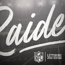 NFL Lettering. Direção de arte, Lettering, e Tipografia projeto de PepeLui Olvera - 31.07.2018