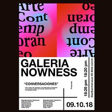 Poster Contemporary Art Gallery. Un progetto di Direzione artistica e Tipografia di Paul Guerrero Bustamante - 10.06.2018