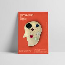 Revolución de las ideas. Fine Arts, Poster Design, and Graphic Design project by Gabriel Fernández - 08.01.2018
