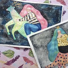 dinosuarios del sueño. Traditional illustration project by Fikka Casa Ilustración - 08.01.2018