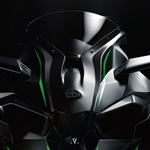 Kawasaki Ninja / Full CGI. 3D project by Alberto Luque - 08.03.2018