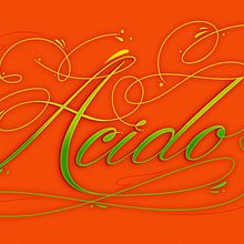 Ácido: una cuestión semántica.. Calligraph, Concept Art, Creativit, Drawing, Art Direction, Design, Traditional illustration, Digital Illustration, Vector Illustration, Lettering, T, and pograph project by Emi Renzi - 08.04.2018