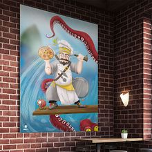 Pizza Pirata. Digital Drawing, Character Design, and Digital Illustration project by Jhoan Romero - 10.31.2019