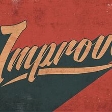 "Improve" lettering. Projekt z dziedziny Kreat, wność, Trad, c, jna ilustracja, Ilustracja c, frowa, Grafika wektorowa, T i pografia użytkownika Marco Boetti - 07.08.2018