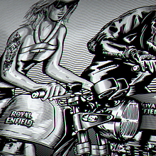 ROYAL ENFIELD Ein Projekt aus dem Bereich Traditionelle Illustration von Moises Andrade - 08.08.2018