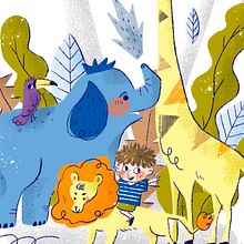 Amigos de la jungla. Traditional illustration project by Laura Gómez - 08.08.2018
