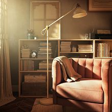 Reading Corner Day Version. 3D, Interior Architecture, Interior Design, Design, Furniture Design, Making & Industrial Design project by Sara Gonzalez - 08.09.2018