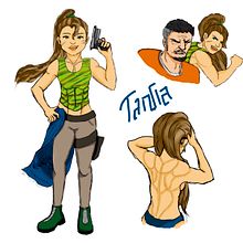 Diseño de personajes - Tania. Un projet de Dessin, Dessin artistique , et Conception de personnages de Esther Rodríguez Naranjo - 02.08.2018