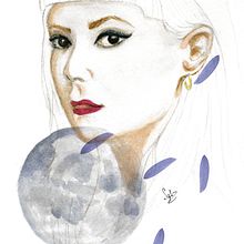 Mi Proyecto del curso: Retrato ilustrado en acuarela. Traditional illustration project by Silvia Lopez - 08.11.2018