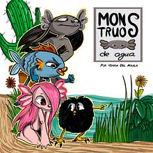 Monstruos de agua. Un proyecto de Cómic, Diseño de personajes e Ilustración tradicional de Venisa Del Aguila - 13.08.2018