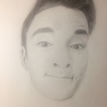 Mi Proyecto del curso: Retrato realista con lápiz de grafito. Realistic Drawing project by Leonardo Alonso - 08.13.2018