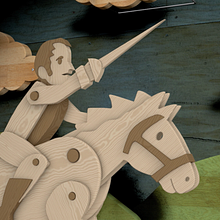 Simón Bolívar de Madera. Feria del Juguetero de Caracas. Un progetto di Animazione, Animazione 3D e Motion graphics di Adolfo Plager - 09.07.2015