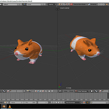 Hamster3D. 3D, Animação de personagens, Design de personagens, e Design gráfico projeto de Miguel Cruz Benítez - 16.08.2018