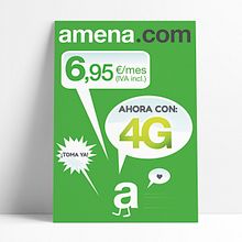 Amena - Orange. Un progetto di Graphic design di Virginia Blanco Brime - 15.08.2018