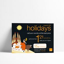  Holidays - Orange. Un progetto di Graphic design di Virginia Blanco Brime - 15.08.2018