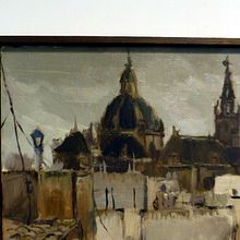 Lluvia en Sevilla. Óleo sobre lienzo. . % Amador Sevilla García tarafından hazırlanan Güzel sanatlar, Ve Tablo projesi - 12.01.1990