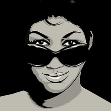 ARETHA FRANKLIN. Un proyecto de Ilustración vectorial de Catuxa Barreiro - 17.08.2018