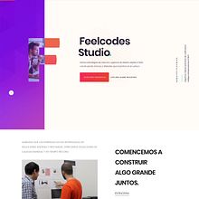  Dirección de arte digital feelcodes.com. Un proyecto de Desarrollo Web, Diseño Web y UX / UI de Julio R. Vokhmianin - 17.08.2018
