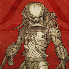 Predator poster. Un proyecto de Diseño gráfico e Ilustración tradicional de Rubén Megido - 18.08.2018