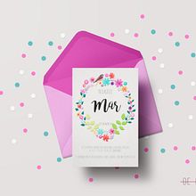 INVITACIÓN BAUTIZO. Design, Vector Illustration, and Lettering project by MªAngeles de la Rosa González - 08.19.2018