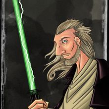 Qui Gonn Jinn . % zoor_marte tarafından hazırlanan Karakter Tasarımı projesi - 08.20.2018