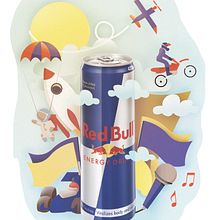 Mi Proyecto del curso: Ilustración Red Bull. Traditional illustration, Digital Illustration, Vector Illustration, and Photo Retouching project by Unai Martinez de Sosa - 08.21.2018
