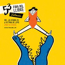 53 Valencia Book Fair. Poster Design, and Traditional illustration project by Lalalimola - 04.26.2018