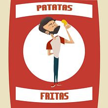 El señor de las patatas fritas Ein Projekt aus dem Bereich Digitale Illustration von Tamara Alonso Guerra - 24.07.2018