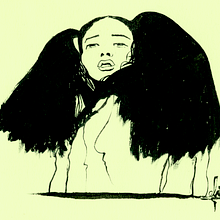 femme / line & ink. Een project van  Tekening y Traditionele illustratie van oli dobolli - 22.08.2018