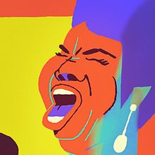 Aretha Franklin. Traditional illustration, and Digital Illustration project by Dani Maiz - 08.23.2018