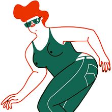 Skate Girls Ein Projekt aus dem Bereich Design von Figuren, Traditionelle Illustration und Digitale Illustration von Marina Hdez Ávila - 23.01.2018