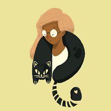 Cat lover. Traditional illustration project by Pablo Pulido Bernal - 08.01.2018