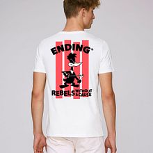 Rebel without a cause - Tee. Design, Fashion Design, Graphic Design, and Traditional illustration project by Alejandro Fraguas - 08.24.2018
